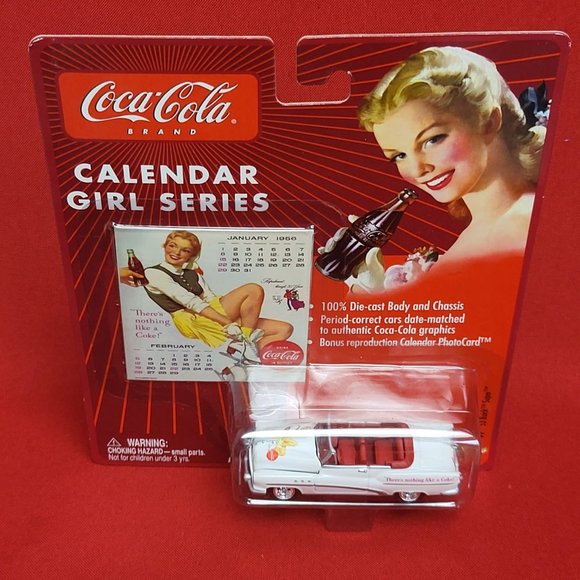 Coca Cola Johnny Lightning Calendar Girl Series Die Cast Buick Super - Picture 3 of 9